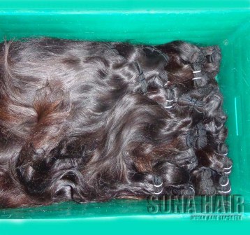 Not chemical processed Indian natural bulk hair ex