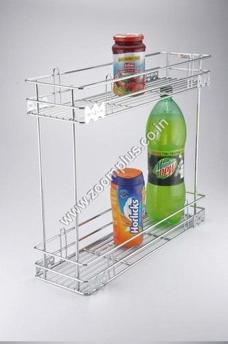 2 Tier Pull Out Bottle Basket