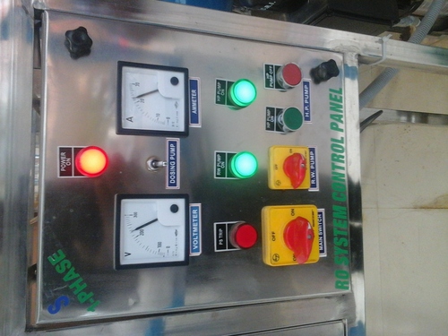 control pannel for RO plant