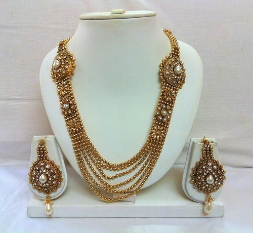 Pearl Gold Plated Necklace Set 100