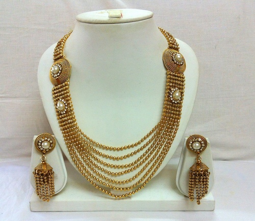 Pearl Gold Plated Necklace Set 101