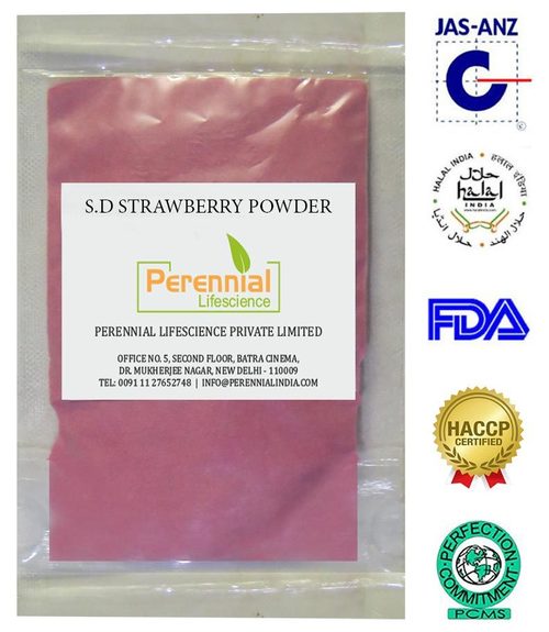 Organic strawberry powder