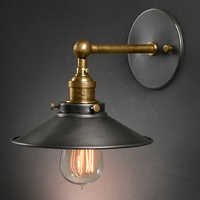 Steel Wall Lamp - Steel & Brass, 10x8x6 Inches, Dark Gray, 60w Edison Bulb | Shock Resistant, Easy Install, Durable, Stylish, Bright Light