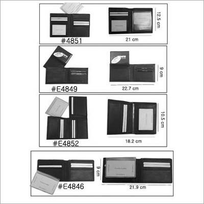 काले चमड़े के बटुए