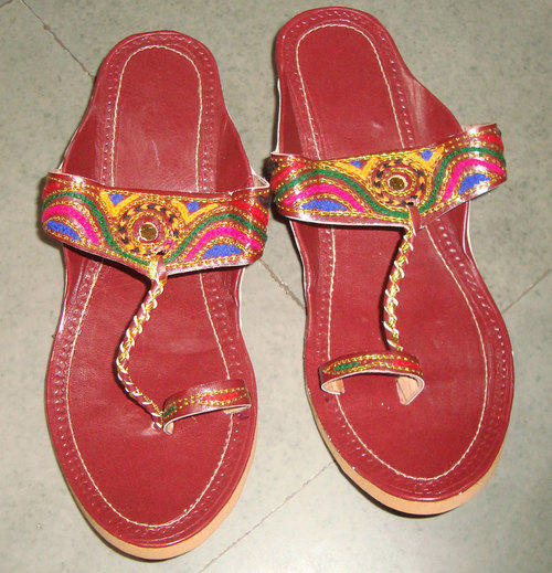 Red Designer Sandal For Women