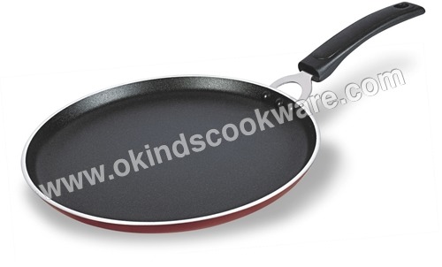 Dosa Tawa - High-Quality Aluminum Alloy 240mm-330mm Diameter Black & Red | 100% Non-Stick Corrosion Resistant Cool Touch Bakelite Handle Scratch Resistant