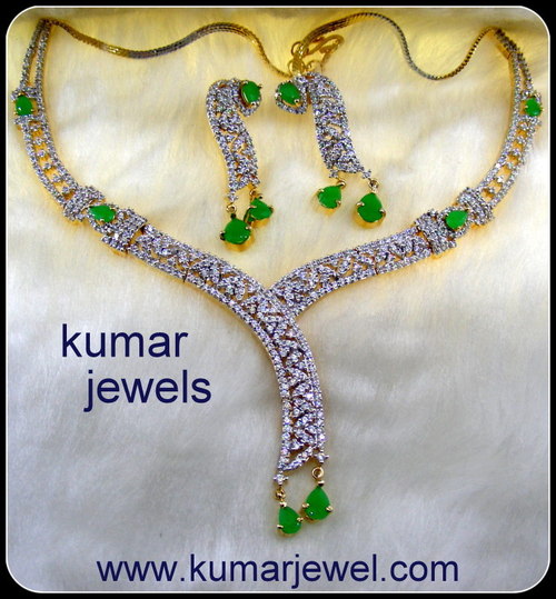 Diamond And Emerald Necklace