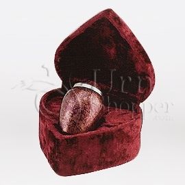 Burgundy Plum Alloy Brass Token Cremation Urn