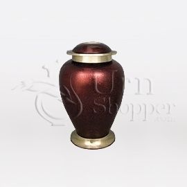 Cardinal Brass Token Cremation Urn