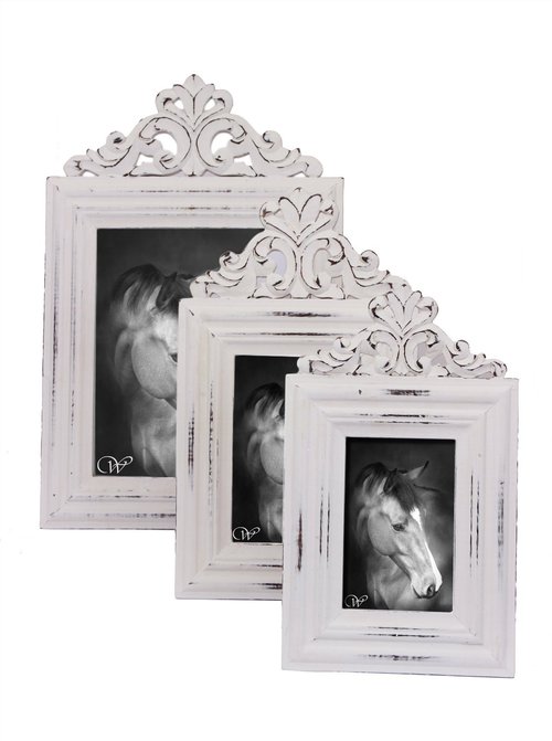Set Of 3 Photo Frames Hand Carved Wooden In Ornate Design Memorable Gifting Idea