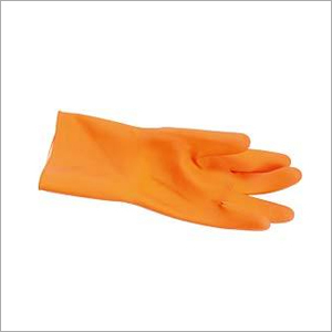 Hand Gloves - Natural Latex, Size: S, M, L, XL, Color: Yellow, Orange, Weight: 40g-70g per Pair, Seamless Design, Washable, Full Finger Style
