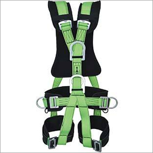 Body Harness - Polyester Material, Height Adjustable 3200mm to 3900mm, Green Color | High Load Capacity, Durable Straps for Industrial Use