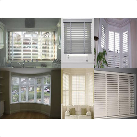 Wooden Venetian Blinds - Wood Material, Customizable Dimensions, Gray Color, 50mm Slat Width | Durable, Stylish, Energy Efficient, Easy Installation