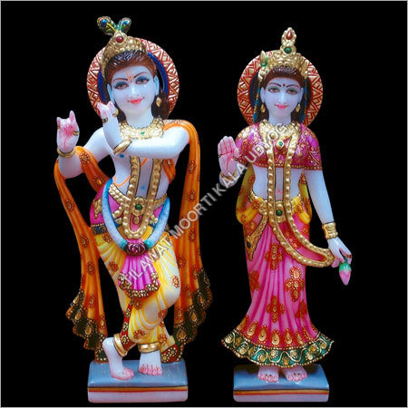 Marble Radha Krishna Statue