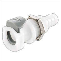 Panel Mount Hose Barb Socket