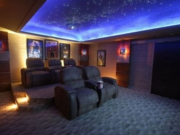 Blue Home Theater Ceiling Star Lights