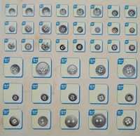 Fancy Metal Button - Small, Medium & Large | Silver Metal For Garments, Ideal For Tailoring, Customization, And Fashion Accessories