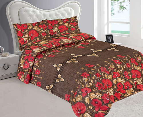 Beautiful Hand Scatch Pattern Double Bed Sheet