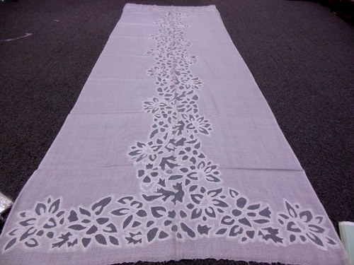 100% cashmere wool cutwork indian lace stoles