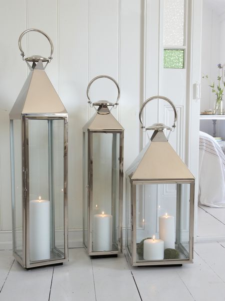 Stainless Steel Metal Candle Lanterns