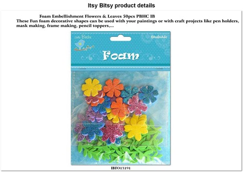 Foam embellishment flowers