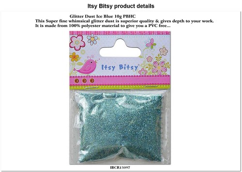 Glitter dust ice blue