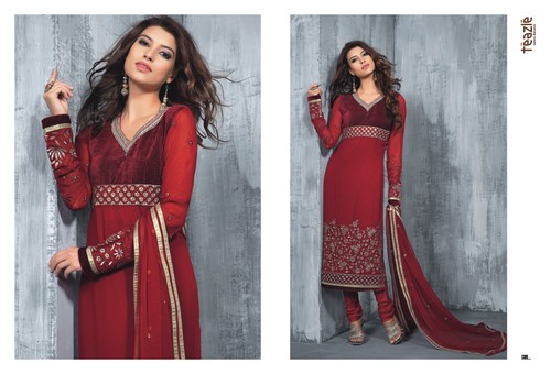 Cotton Salwar Kameez in India - Cotton, Maroon, Multiple Sizes | Embroidered, Soft Fabric, Stylish Design, Comfortable Fit