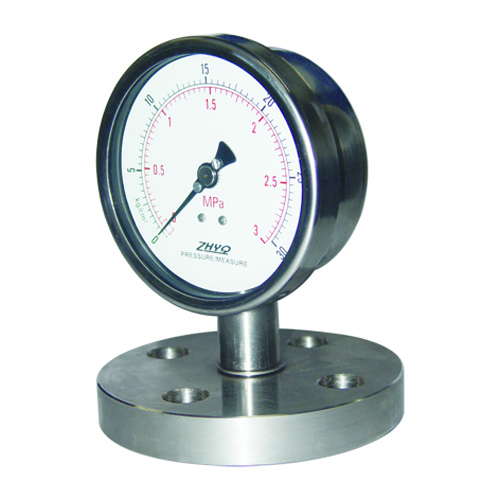 Flange type diaphragm Homognizer pressure gauge