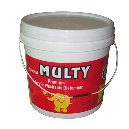 Plastic Industrial Buckets - Plastic Material, Various Dimensions, White Color | Durable, High Capacity, Chemically Safe, Leak-proof, Stackable, Lightweight, Easy to Clean