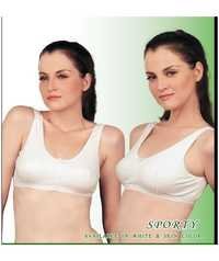 White Ladies Sports Bras
