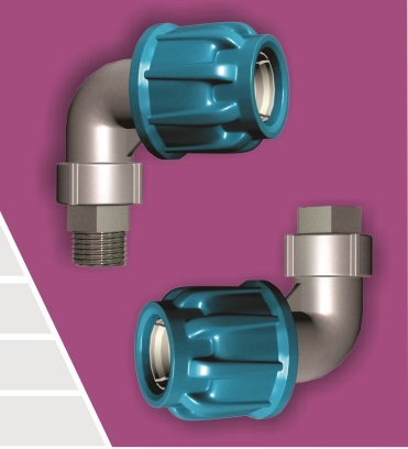 Compression Elbow with Male & Female Threaded