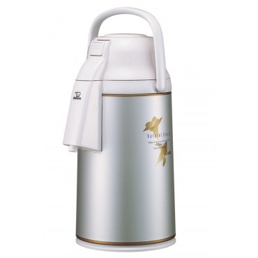VRKE-30N - Glass Lined Stainless Steel, 3L, Misty Silver | Vacuum Insulated, Heat Retention 172F@10Hrs, Replaceable Liner