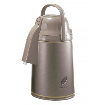 VRKE-30N - Glass Lined 18.5x23.5x38.5 cm Herb Brown, Vacuum Insulated 3L Airpot with Heat Retention