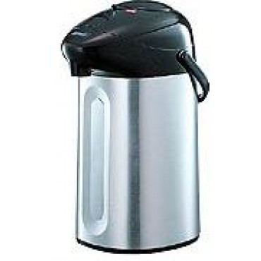 ABF-30S - Stainless Steel, 18.5x25.5x38 cm, Silver | Glass Lined Vacuum Insulated Airpot, 3L Capacity, Heat Retention 147F/172F