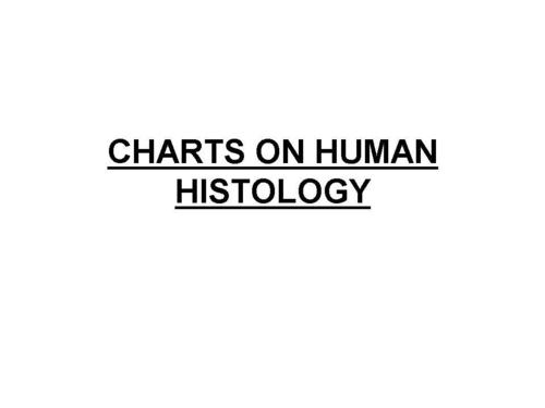 HUMAN HISTOLOGY CHARTS