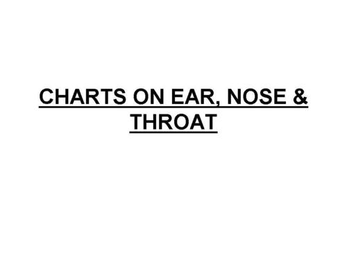 White Charts On Ear, Nose & Throat 