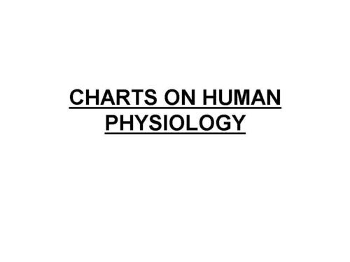 CHARTS ON HUMAN PHYSIOLOGY