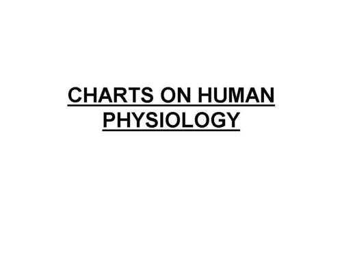 Charts On Human Physiology