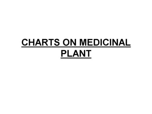 CHARTS ON MEDICINAL PLANT