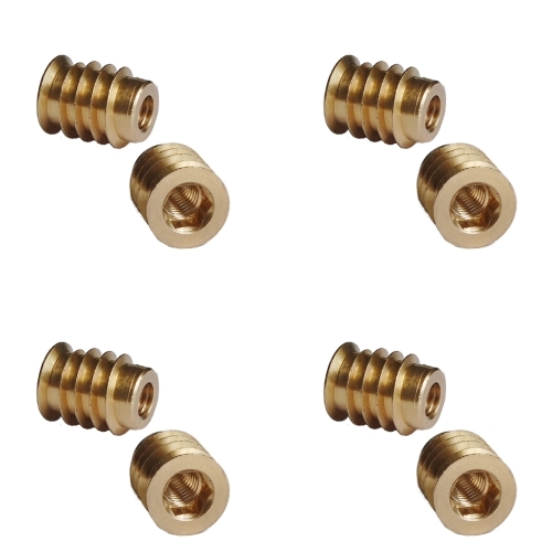 Unheaded Brass Hex Drive