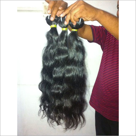 Human Hair Extension - 16 Inches, Curly Style in Luxurious Grade A Quality