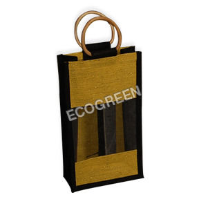 Plain Jute Bottle Bag
