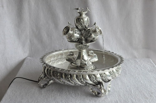 Silver Decorative Candle Stand