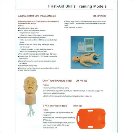 FIRST AID SKILLS TRAINING MODELS 10