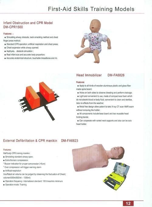 First Aid Skills Training Models 12