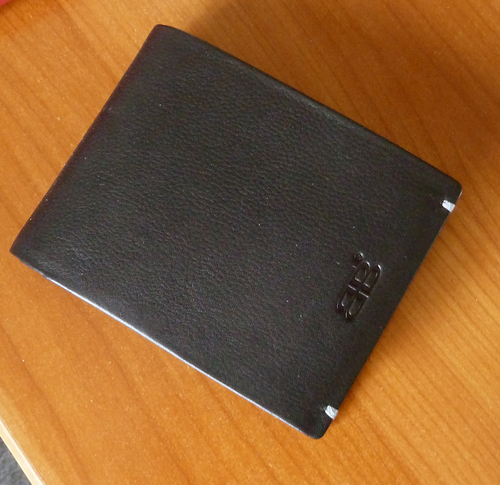 Black Men'S Leather Wallet