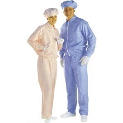 Cleanroom Body Suit - Color: Yellow And Blue