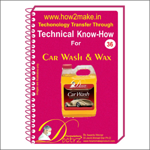 Car Wash & Wax Formulations Ebook