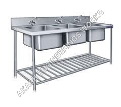 Three Sink Unit