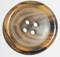 Brown Horn Button